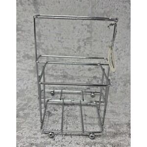 Michel Design Works Foamer & Hostess Napkin Holder DSP06 Chrome Wire Stand New